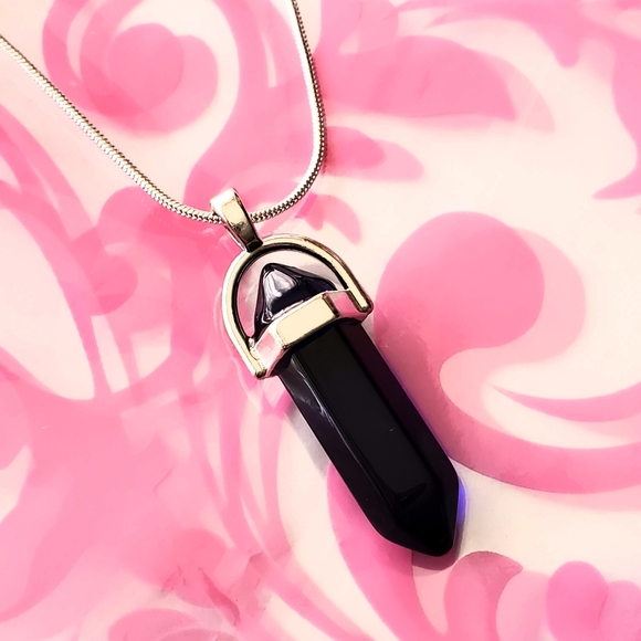 Purple Amethyst 20"\ .925 Sterling Silver Necklace - Picture 2 of 6